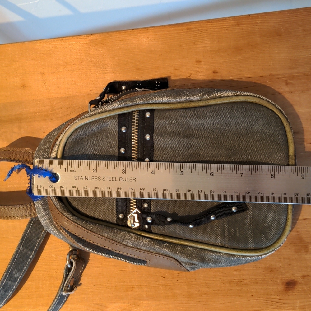 Distressed Studded Mona B mini backpack purse - Picture 4 of 8